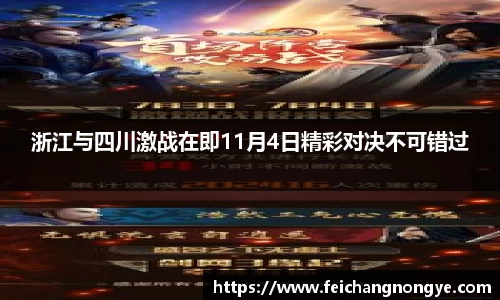 浙江与四川激战在即11月4日精彩对决不可错过